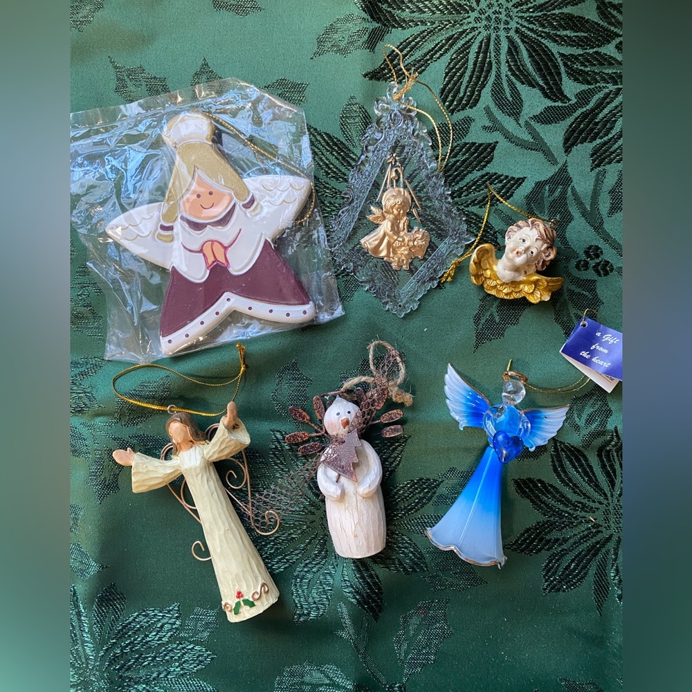 6 Christmas angel ornaments